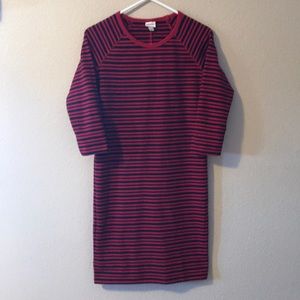 Adorable Merona red and navy striped dress!